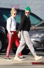 KRISTEN STEWART and SARA DINKIN Arrives at a Nail Salon in Los Angeles 04/20/2019