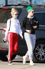 KRISTEN STEWART and SARA DINKIN Arrives at a Nail Salon in Los Angeles 04/20/2019