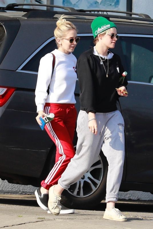 KRISTEN STEWART and SARA DINKIN Leaves Bokka Nails in Los Angeles 04/20/2019