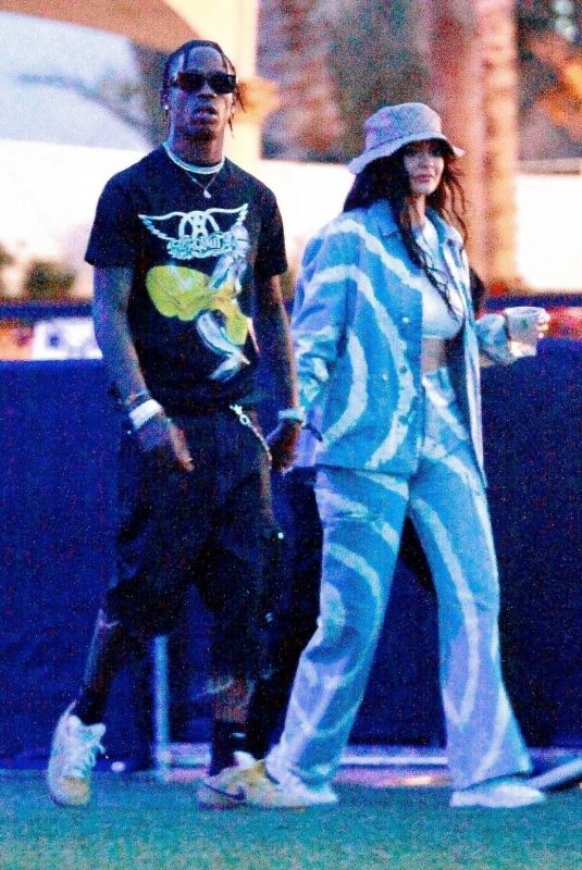 KYLIE JENNER and Travis Scott Arrives at Coachella in Indio 04/13/2019