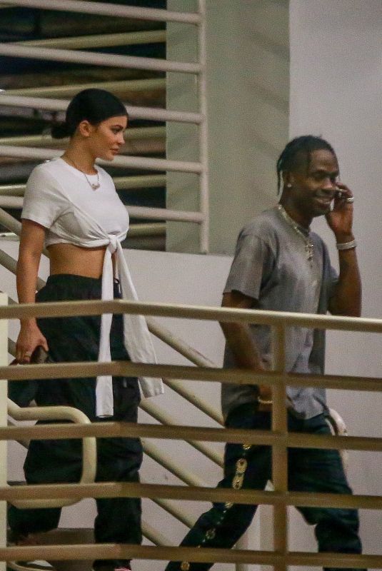 KYLIE JENNER and Travis Scott Out in Beverly Hills 04/08/2019