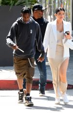 KYLIE JENNER and Travis Scott Out Shopping in West Hollywood 04/22/2019