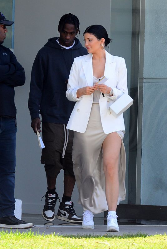 KYLIE JENNER and Travis Scott Out Shopping in West Hollywood 04/22/2019