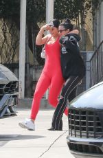 KYLIE JENNER Leaves Fresh Corn Grill in West Hollywood 04/03/2019