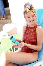 LAUREN BUSHNELL in Swimsuit at Neutrogena Hydro Boost Haus in Palm Springs 04/11/2019