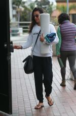LEA MICHELE Arrives at Yoga Class in Santa Monica 04/04/2019