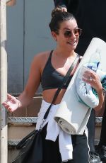 LEA MICHELE Leaves Yoga Studio in Santa Monica 04/04/2019