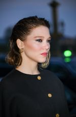 LEA SEYDOUX Arrives at Diner du Cinema - Madame Figaro in Paris 04/12/2019