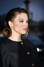 LEA SEYDOUX Arrives at Diner du Cinema - Madame Figaro in Paris 04/12/2019