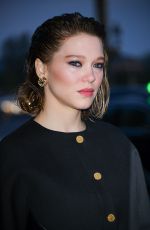 LEA SEYDOUX Arrives at Diner du Cinema - Madame Figaro in Paris 04/12/2019