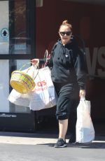 LEAH REMINI Shopping at CVS in Los Angeles 04/20/2019