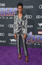 LETITIA WRIGHT at Avengers: Endgame in Los Angeles 04/22/2019