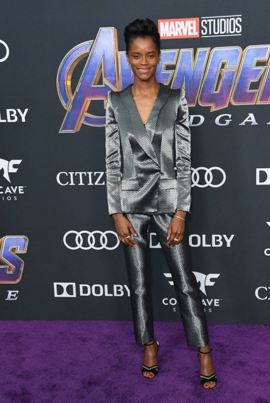 LETITIA WRIGHT at Avengers: Endgame in Los Angeles 04/22/2019