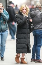 LILI REINHART Arrives on the Set of Hustlers in New York 04/08/2019