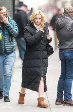LILI REINHART Arrives on the Set of Hustlers in New York 04/08/2019