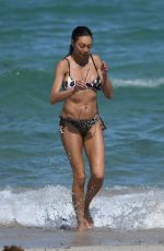 LILLY BECKER in BIkini at a Beach in Miami 04/16/2019