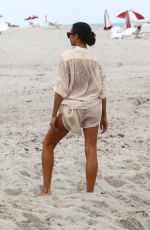 LILLY BECKER in Bikini on the Beach in Miami 04/10/2019