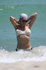 LILLY BECKER in BIKINI on the Beach in Miami 04/13/2019