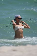 LILLY BECKER in BIKINI on the Beach in Miami 04/13/2019