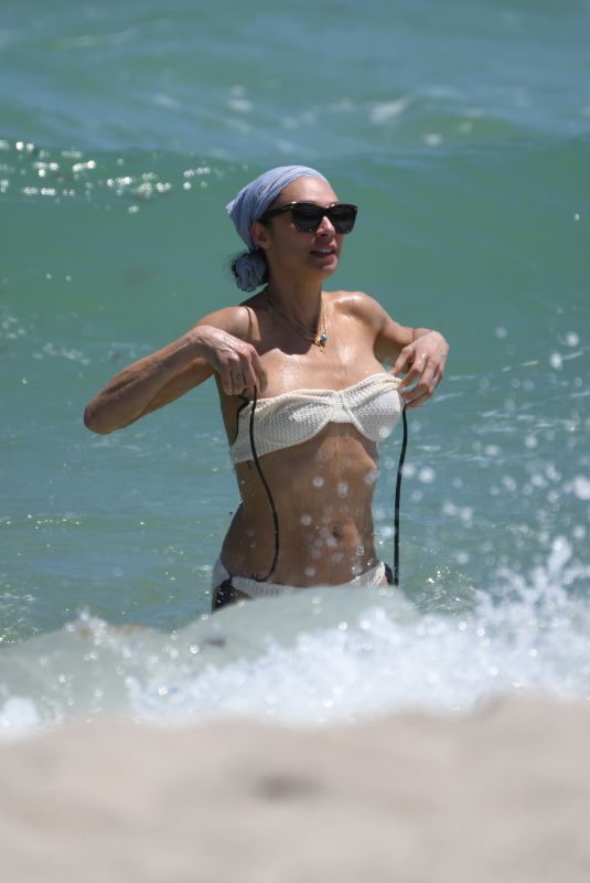 LILLY BECKER in BIKINI on the Beach in Miami 04/13/2019
