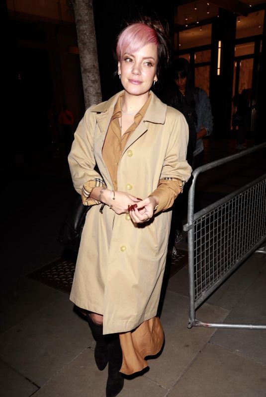 LILY ALLEN at Pat McGrath: A Technicolour Odyssey Launch Party in London 04/04/2019
