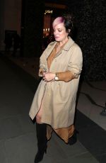 LILY ALLEN Leaves Technicolour Odyssey Campaign Launch Party in London 04/04/2019