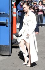 LILY COLLINS Arrives at Good Morning America in New York 04/10/2019