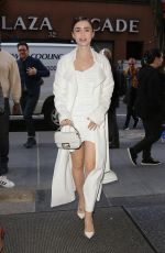 LILY COLLINS Arrives at Today Show in New York 04/10/2019