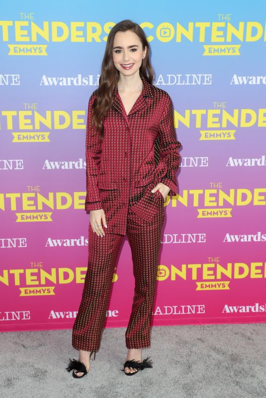 LILY COLLINS at Deadline Contenders Emmy Event in Los Angeles 04/07/2019
