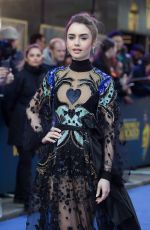 LILY COLLINS at Extremely Wicked, Shockingly Evil and Vile Premiere in London 04/24/2019