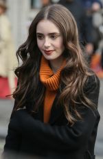 LILY COLLINS at Kiss Radio in London 04/29/2019