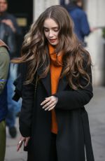 LILY COLLINS at Kiss Radio in London 04/29/2019