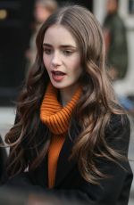 LILY COLLINS at Kiss Radio in London 04/29/2019