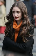 LILY COLLINS at Kiss Radio in London 04/29/2019