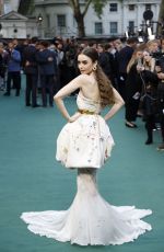 LILY COLLINS at Tolkein Premiere in London 04/29/2019