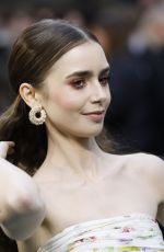 LILY COLLINS at Tolkein Premiere in London 04/29/2019