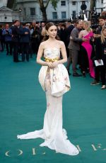 LILY COLLINS at Tolkein Premiere in London 04/29/2019