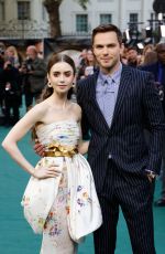 LILY COLLINS at Tolkein Premiere in London 04/29/2019
