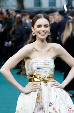 LILY COLLINS at Tolkein Premiere in London 04/29/2019