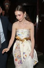 LILY COLLINS  at Tolkien Premiere After-party at Loulou