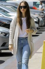 LILY COLLINS Heading to a Spa in Hollywood 04/15/2109