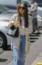 LILY COLLINS Heading to a Spa in Hollywood 04/15/2109