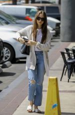 LILY COLLINS Heading to a Spa in Hollywood 04/15/2109