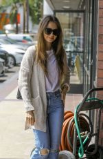 LILY COLLINS Heading to a Spa in Hollywood 04/15/2109