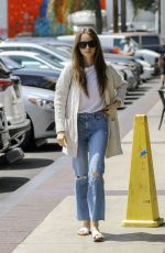 LILY COLLINS Heading to a Spa in Hollywood 04/15/2109