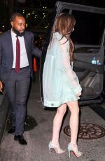 LILY COLLINS Heading to Les Miserables Premiere in New York 04/08/2019