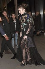 LILY COLLINS Leavea Extremely Wicked, Shockingly Evil and Vile Premiere After-party in London 04/24/2019