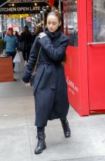 LILY COLLINS Out and About in New York 04/11/2019