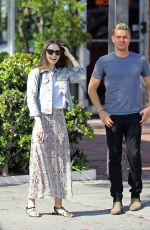 LILY COLLINS Out in West Hollywood 04/23/2019