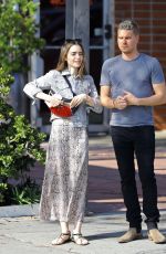 LILY COLLINS Out in West Hollywood 04/23/2019